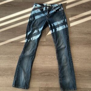 Twenty Women's Boot Cut Jeans - Dark Blue Denim